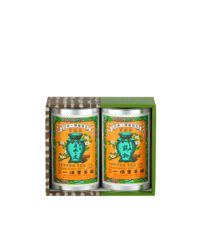 Gyokuro Kakurei (80g) Sencha Shoike-no-o (85g) 2-Pack of Small Cans