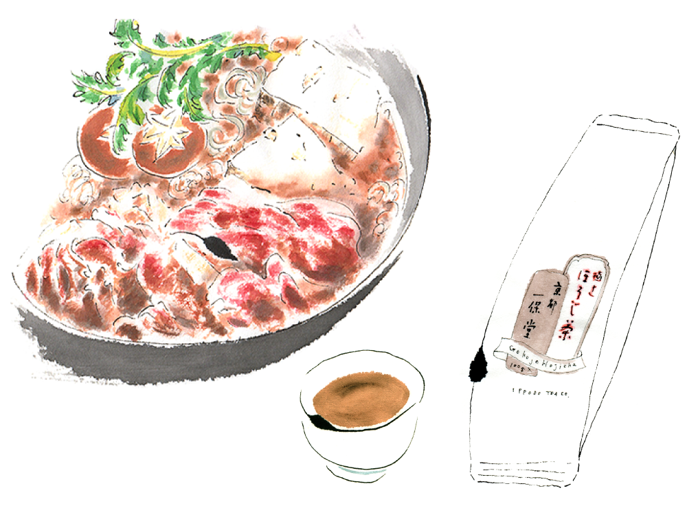 <em>Sukiyaki</em> and Gokujo Hojicha