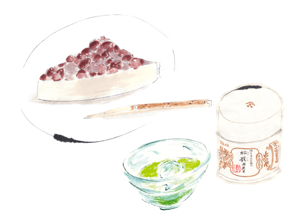 <em>Minazuki</em> with Shoin-no-mukashi Matcha