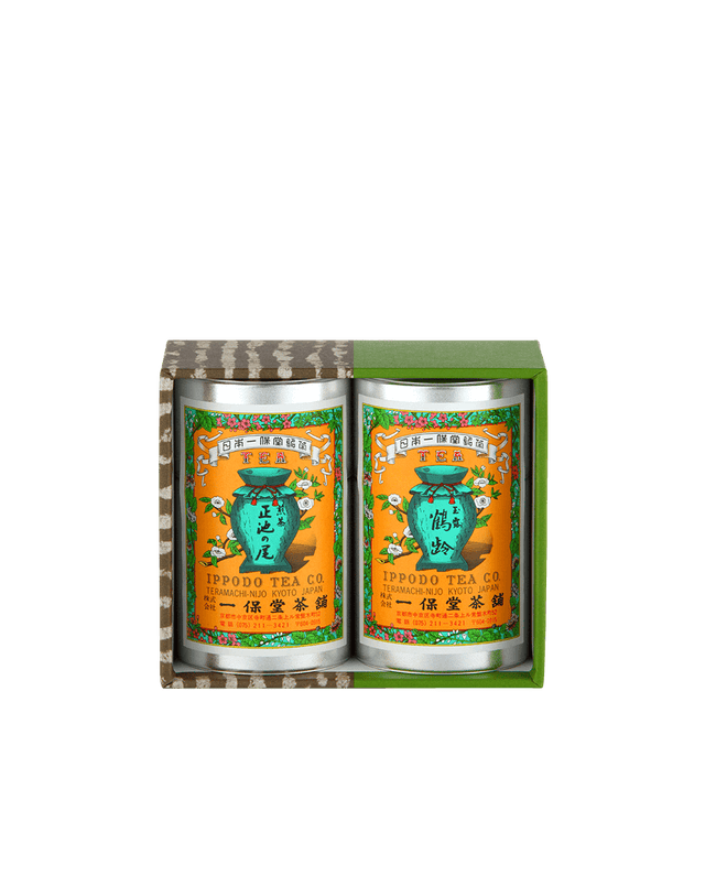 Gyokuro Kakurei (80g) Sencha Shoike-no-o (85g) 2-Pack of Small Cans
