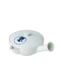 Small White Porcelain Kyusu Teapot (Hasami-yaki)