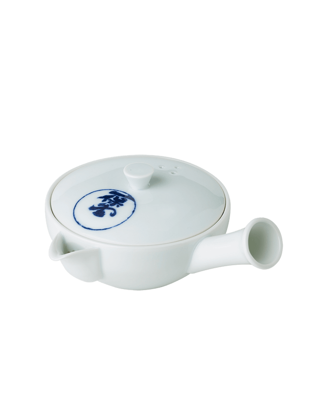 Small White Porcelain Kyusu Teapot (Hasami-yaki)
